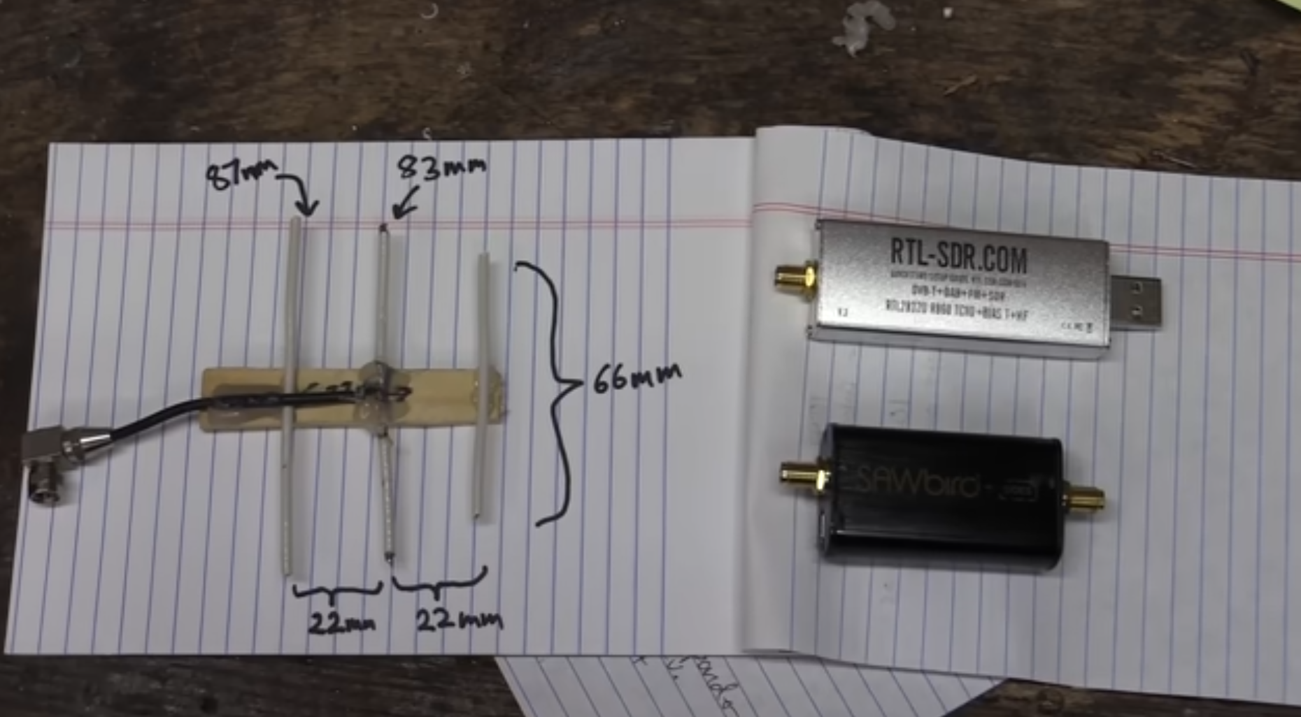 Custom Yagi feed antenna schematics and hardware